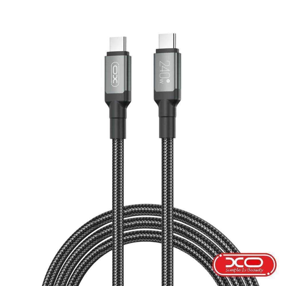 Cabo USB-C Macho / USB-C Macho PD 240W 2m Preto XO - (NB-Q264B)