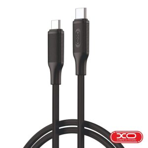 Cabo USB-C Macho / USB-C Macho 1m 60W PD Preto XO - (NB-Q265B-BK)