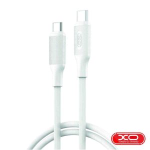 Cabo USB-C Macho / USB-C Macho 1m 60W PD Branco XO - (NB-Q265B-WH)