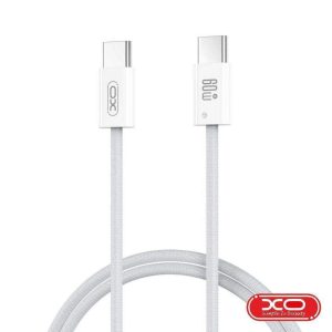 Cabo USB-C Macho / USB-C Macho 60W 1m Branco XO - (NB-Q273)