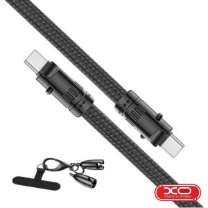 Cabo USB-C Macho / USB-C Macho 60W 1.2m XO - (NB-Q288B)