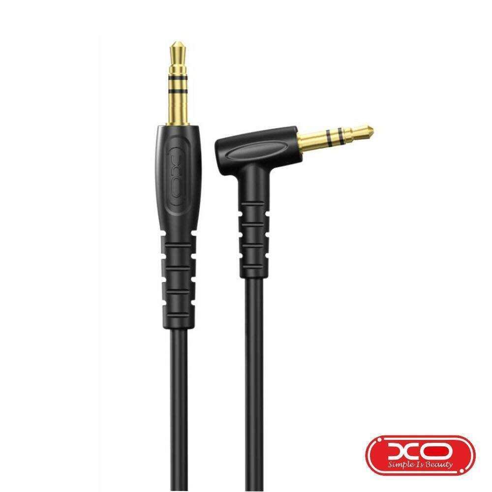 Cabo Jack 3.5mm Macho / Jack 3.5mm 90º Macho 1m Preto XO - (NB-R272-BK)