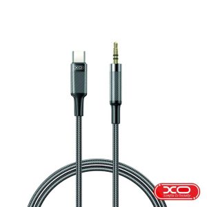 Cabo USB-C Macho P/ Jack 3.5mm Macho 1m Preto XO - (NB-R279B-BK)