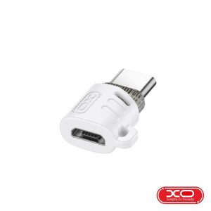 Adaptador Micro USB  Fêmea P/ USB-C Macho Branco XO - (NB256G)