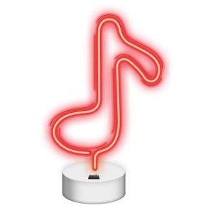 Luz LED Neon Em Forma de Nota Musical C/ Base - (NNE08)