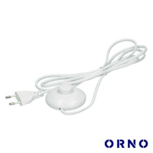 Cabo Alimentação C/ Interruptor 2m Branco ORNO - (OR-AE-1395/W)