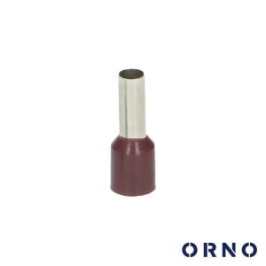 Terminal Ponteira Isolado 6mm 100x Castanho ORNO - (OR-KK-8100/10/12)