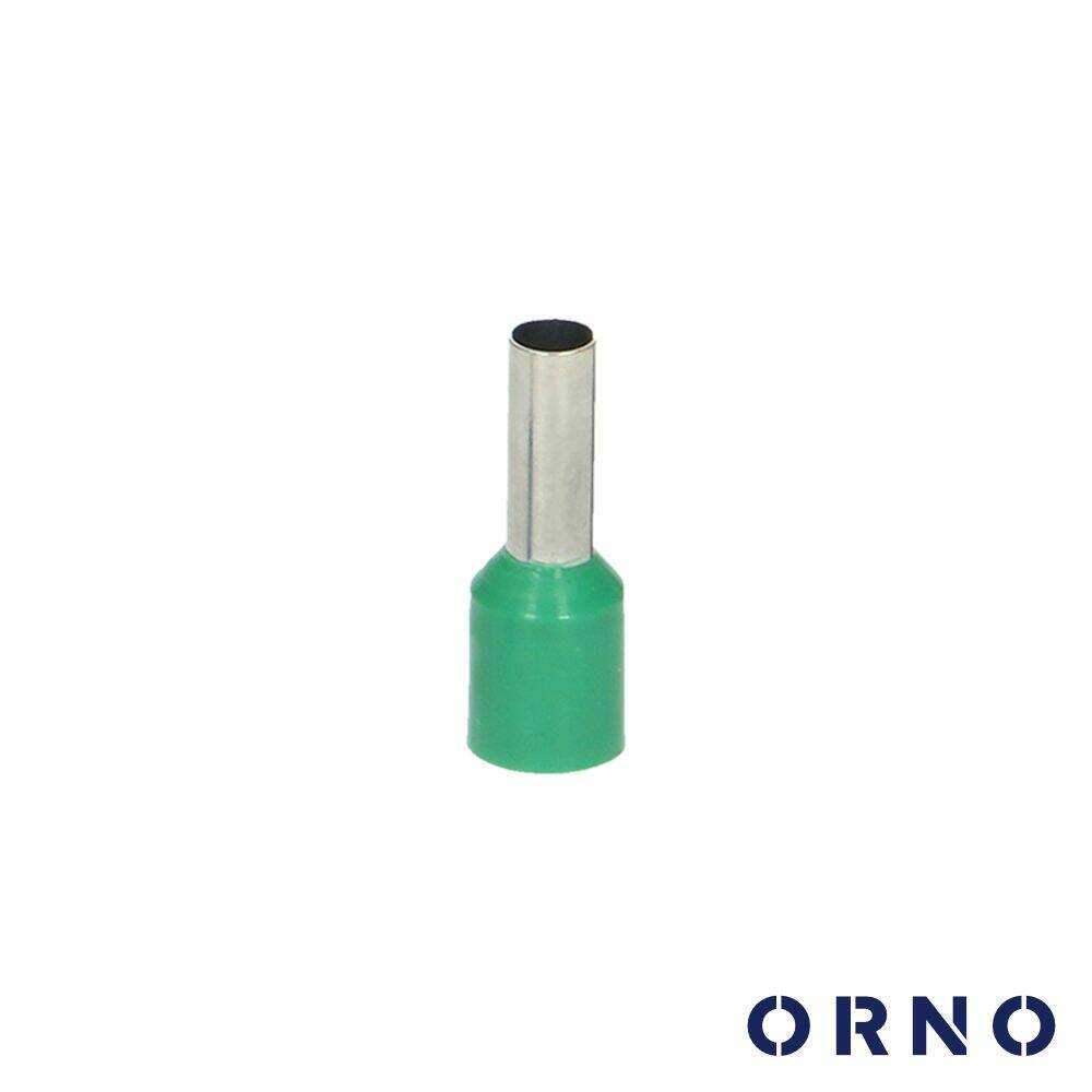 Terminal Ponteira Isolado 6mm 100x Verde ORNO - (OR-KK-8100/6/10)