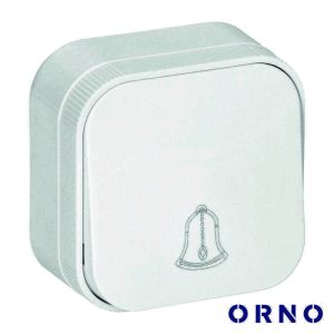 Botão de Campaínha 10A 230V ORNO - (OR-OE-7204/W)