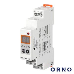 Relé Temporizador Digital C/20 Funções 12-240V DIN IP20 ORNO - (OR-PRE-469)