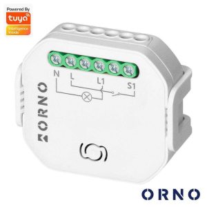 Módulo Relé 1 Canal 2300W 10A WiFi+BT Tuya ORNO - (OR-SH-17100)