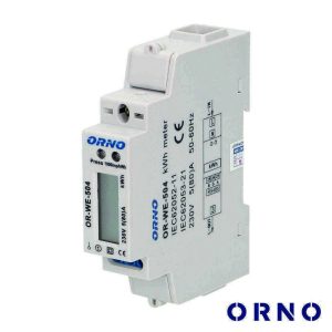 Contador de Energia Monofásico 230V/80A RS485 1 Módulo Din - (OR-WE-504)