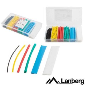 Conjunto de Tubos Manga Termoretráctil 100pcs LANBERG - (ORG01-ST100MC)
