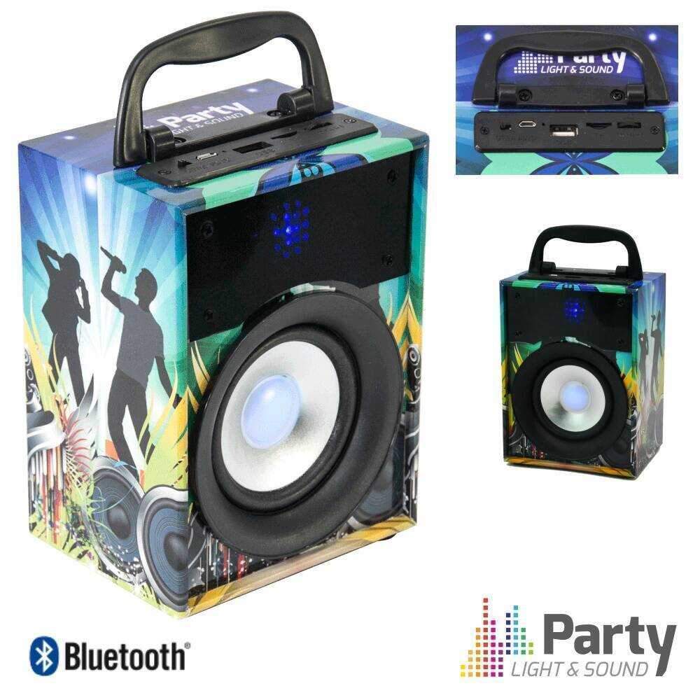 Coluna Bluetooth Portátil 10W USB/SD/FM/Aux/Bat PARTY - (PARTY-DISCO1)