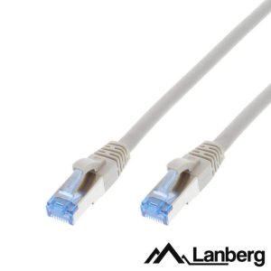 Cabo De Rede S/FTP CAT6A LSZH 1m Cinzento LANBERG - (PCF6A-10CC-0100-S)
