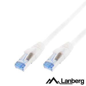 Cabo De Rede S/FTP CAT6A LSZH 1.5m Branco LANBERG - (PCF6A-10CC-0150-W)