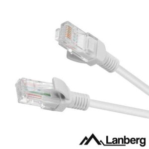 Cabo De Rede U/UTP CAT6 1m Cinzento LANBERG - (PCU6-10CC-0100-S)
