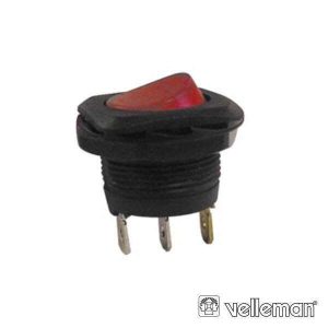 Interruptor Basculante C/ Luz 5a-250v Spst On-Off VELLEMAN - (R1945C)