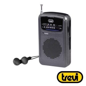 Rádio Portátil AM/FM Clássico Cinzento TREVI - (RA710)