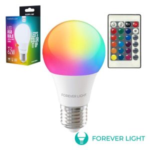 Lâmpada LED E27 8W A60 RGB 4000K 850lm Forever - (RTV9000081)