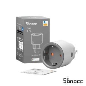 Ficha Elétrica Adaptadora 1x Schuko Inteligente WiFi SONOFF - (S60TPF)