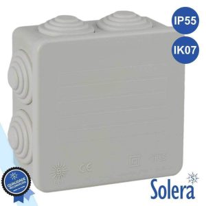 Caixa De Derivação Estanque 7 Cones 80x80x35mm Ip55 SOLERA - (SLR-604)