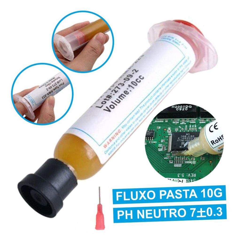 Fluxo Em Pasta P/ Soldar Seringa 10gr - (SOLD-223)