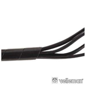 Protector De Cabo Espiral Preto 10m Ø 9mm VELLEMAN - (SW09B)
