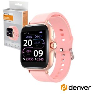 SmartWatch P/ Android iOS Rosa DENVER - (SWC-156ROMK3)
