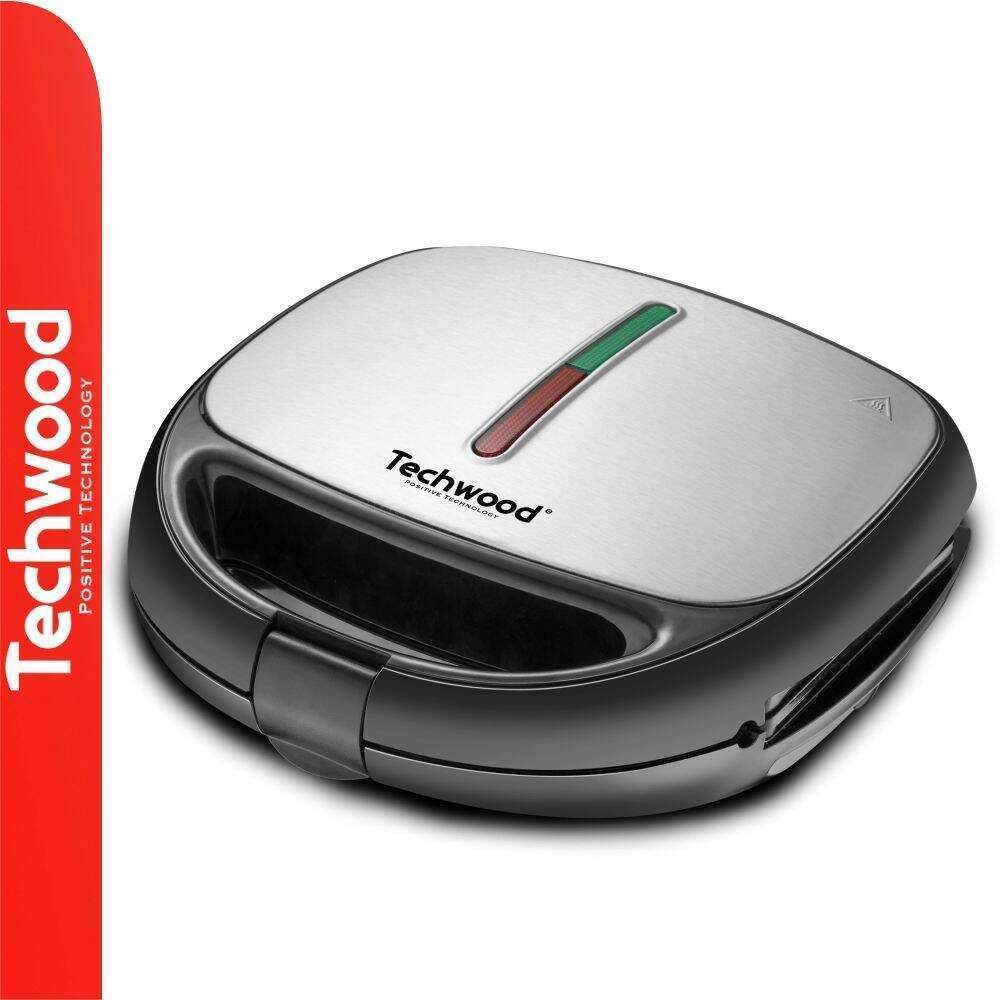 Máquina 3em1 C/ Função Waffle/Tostadeira/Grelhador TECHWOOD - (TGCI-836)