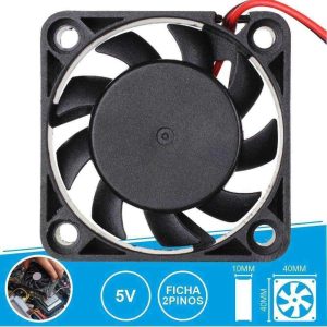 Ventilador 5V 40x40x10mm Ficha 2 Pinos - (VEN005/5V(H))