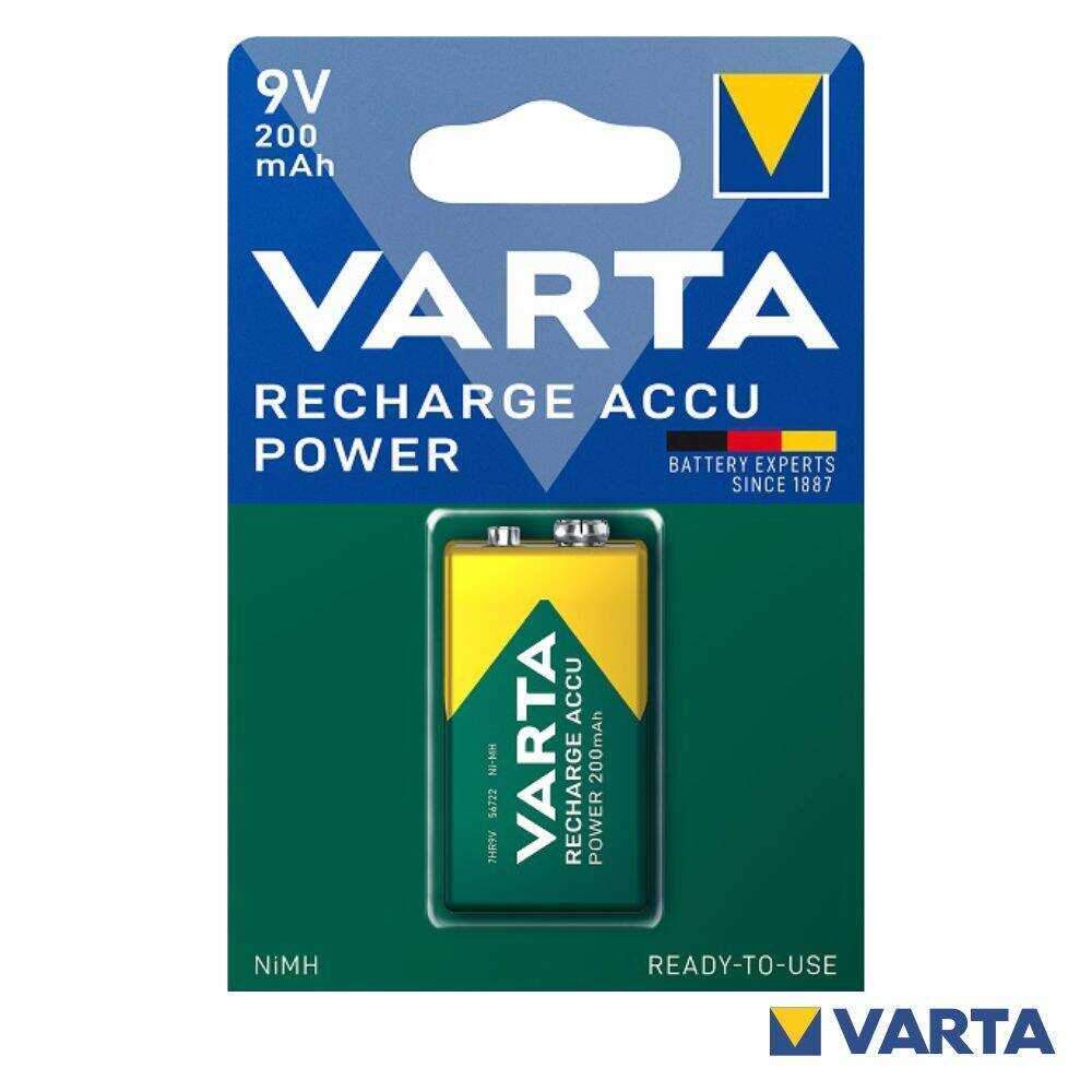 Pilha Recarregável Ni-Mh 6HR61 9V 200mA VARTA - (VH9V-A200)