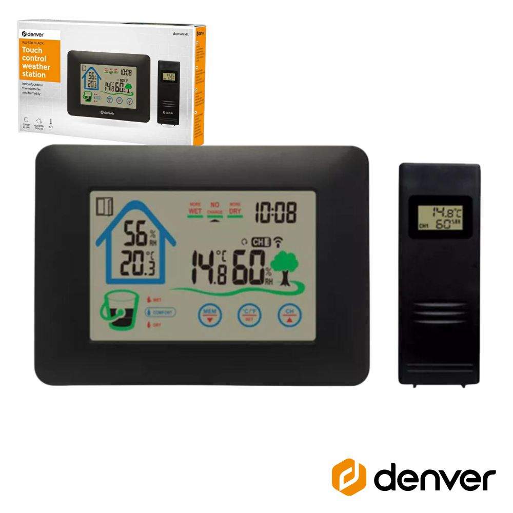 Estação Meteorológica S/ Fios C/ Visor DENVER - (WS-520)