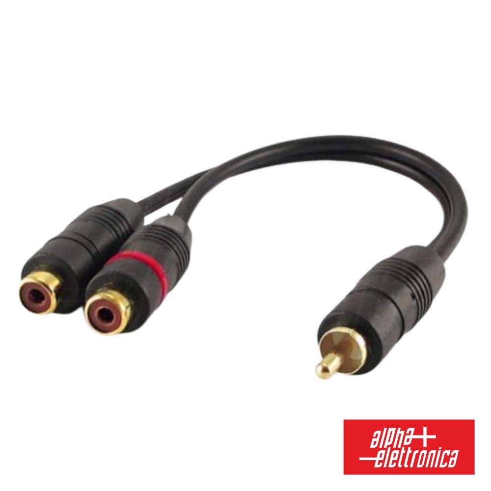 Cabo Rca Macho / 2-Rca Fêmea 0.2m Blister - (17-080B)