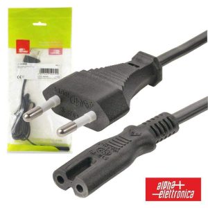 Cabo Alimentação AC Plano / Tipo 8 Iec C7 1.5m Polybag - (23-008B)