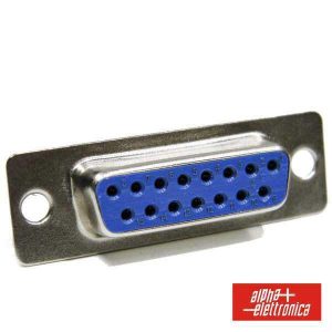 Ficha D-Sub 15p Fêmea P/ Soldar - (63-015)