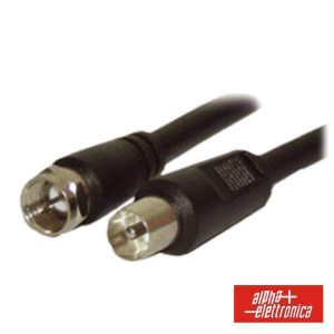 Cabo F Macho / Coaxial 9.5mm Macho 1M Polybag - (86-080B)