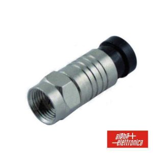 Ficha F Macho Compressão P/ Cabo 6.8mm - (86-614)