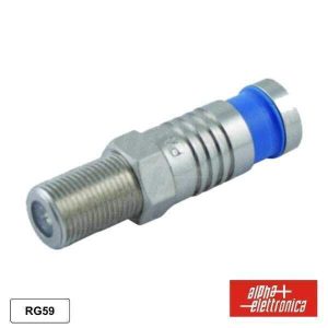 Ficha F Fêmea De Compressão P/ Cabo 6.1mm Rg59 - (86-619/F)