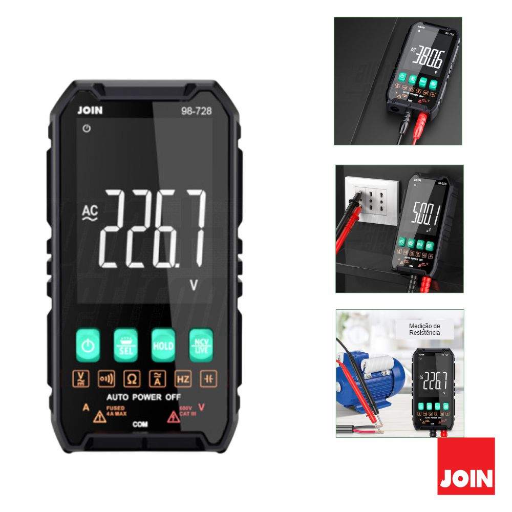 Multímetro Digital Compacto LCD 2