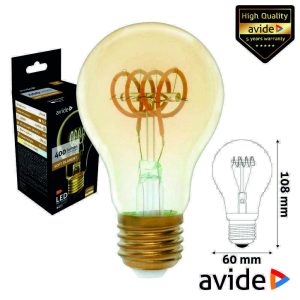 Lâmpada E27 4.5W Globo 230V Filamento 2700K 400lm AVIDE - (ABLSFG27EW-4.5W)