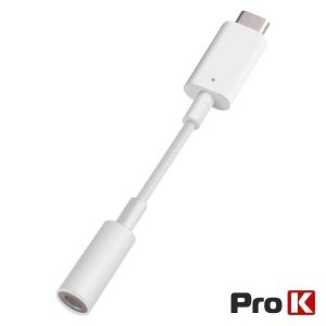 Cabo USB-C Macho / Jack 3.5mm Branco PROK - (ADAP-USBC/JACK)