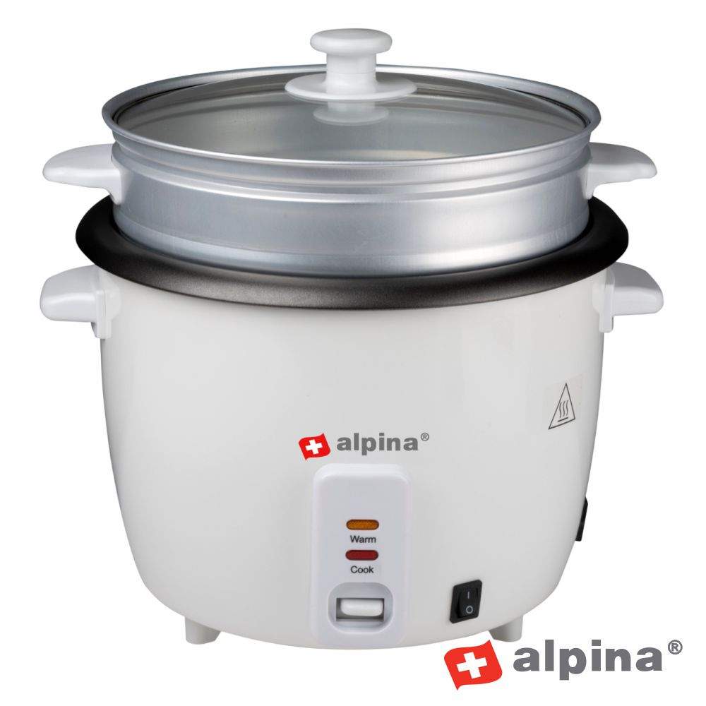 Panela Elétrica P/ Arroz 1.8L 700W Branco ALPINA - (ALP127)