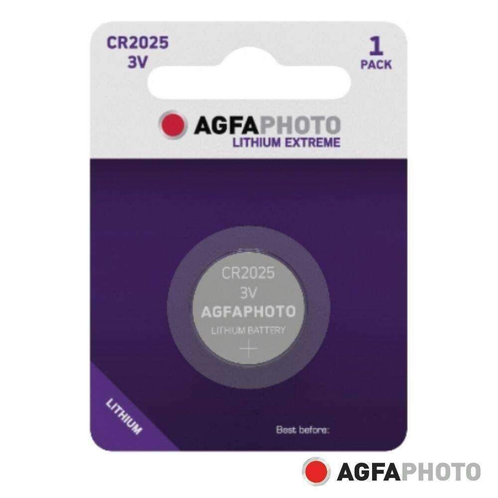 Pilha Lítio Botão CR2025 3V 1x Blister AGFAPHOTO - (APCR2025)