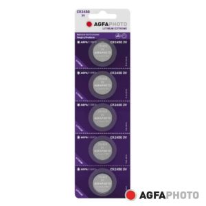 Pilha Lítio Botão CR2450 3V 5x Blister AGFAPHOTO - (APCR2450B5)