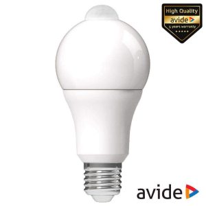 Lâmpada LED E27 R60 8.8W 230V 4000K 806lm C/ Sensor AVIDE - (ASG27NW-8.8W-PIR)