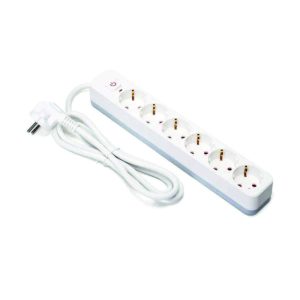 Tomada Elétrica c/ 6 Saídas c/ Interruptor 1.5m 3G1.5 - (B20103C28)