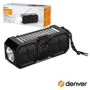 Rádio Portátil C/ Painel Solar/ Lanterna / Bluetooth / TWS - (BTG-158)