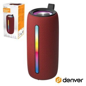 Coluna Bluetooth Portátil RGB TWS/BAT/SD/MP3/USB DENVER - (BTL-360BD)