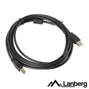 Cabo USB-A 2.0 Macho / USB-B Macho 3m LANBERG - (CA-USBA-11CC-0030B)